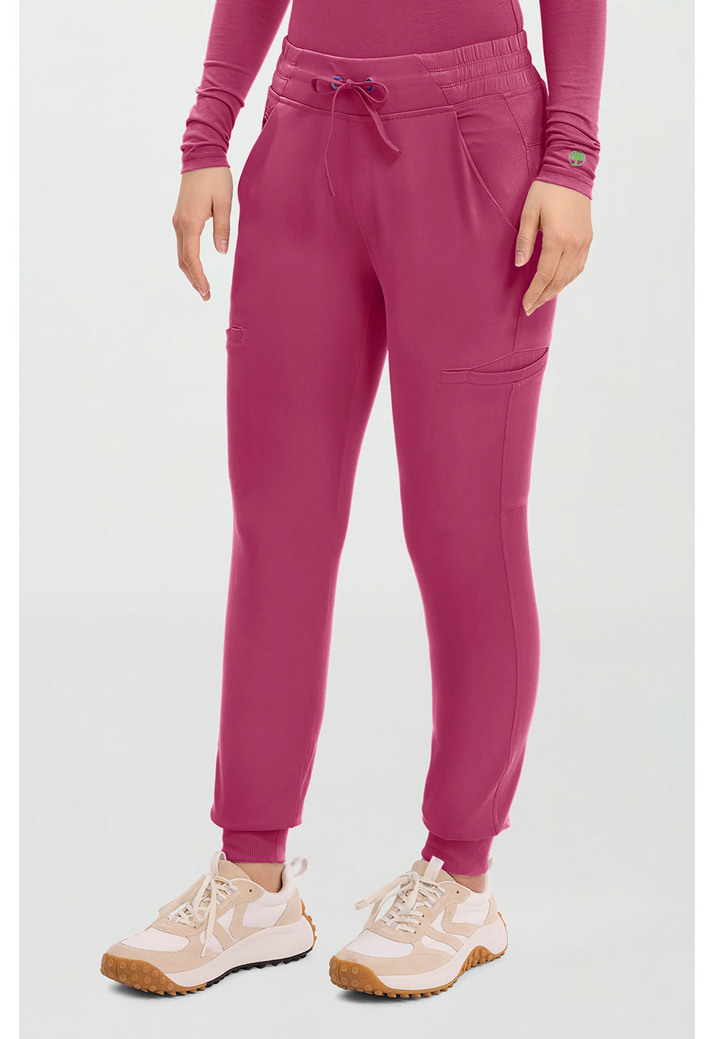 HH Works HH050 Women's Rhea Jogger Scrub Pants Cherry Wine
