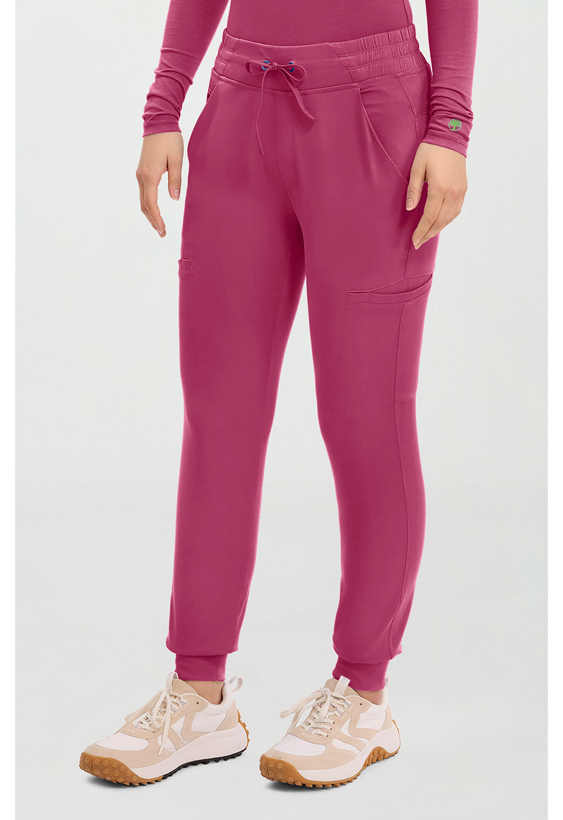 HH Works HH050 Women's Rhea Jogger Scrub Pants Cherry Wine