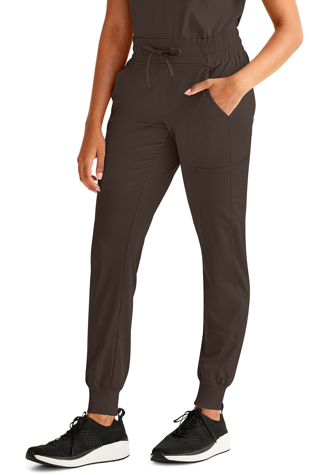 HH Works HH050 Women's Rhea Jogger Scrub Pants Dark Chocolate