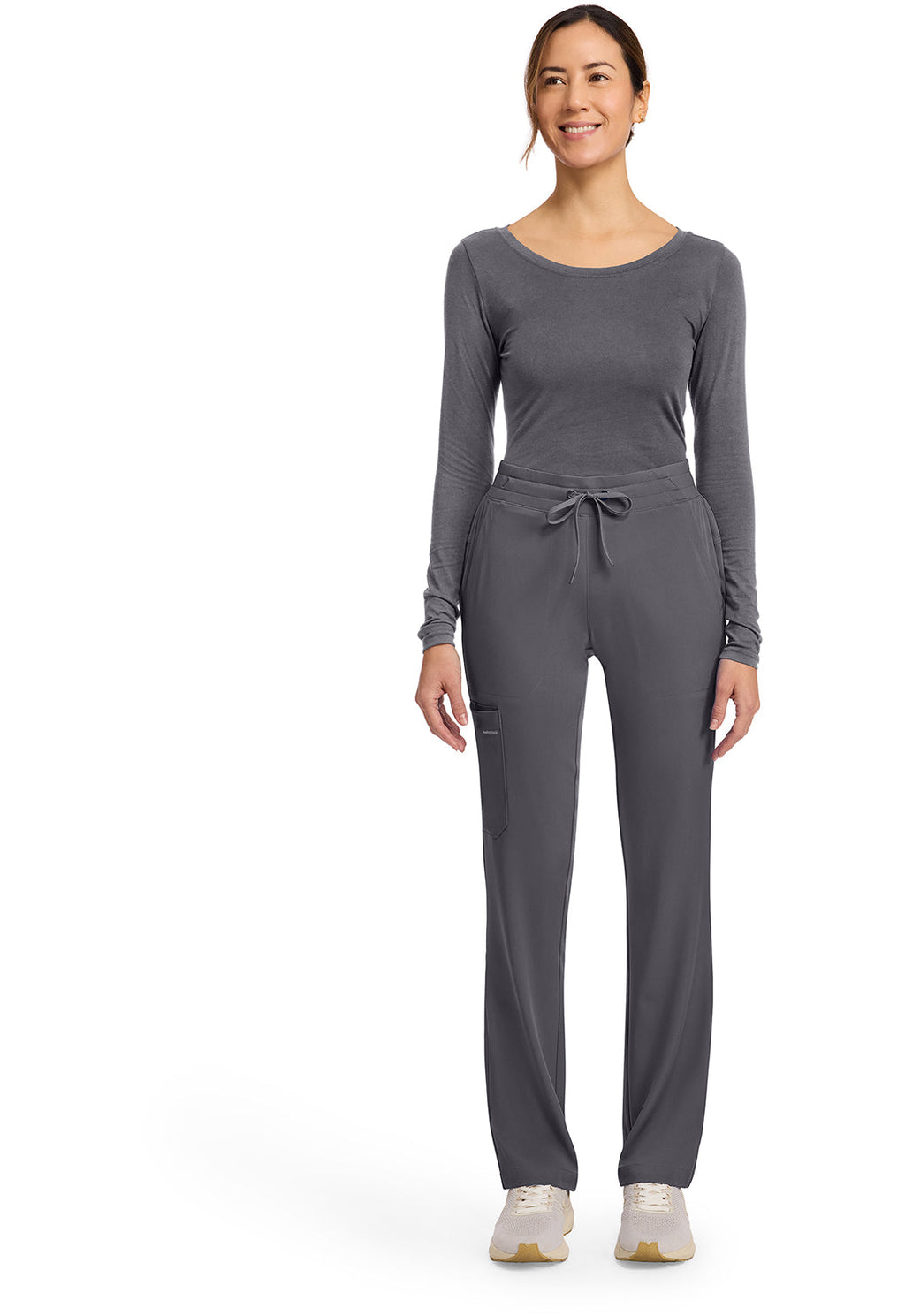 HH Works HH053 Women's 5-Pocket Straight Leg Pants Pewter