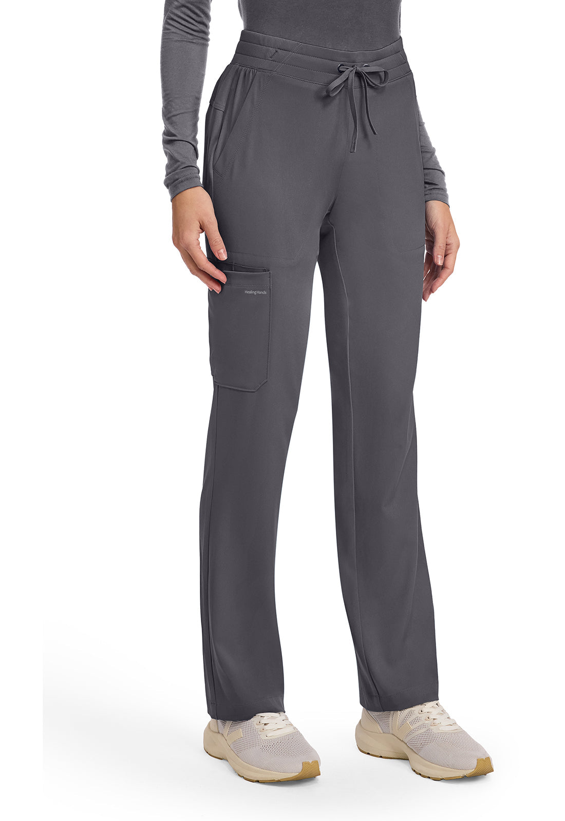 HH Works HH053 Women's 5-Pocket Straight Leg Pants Pewter