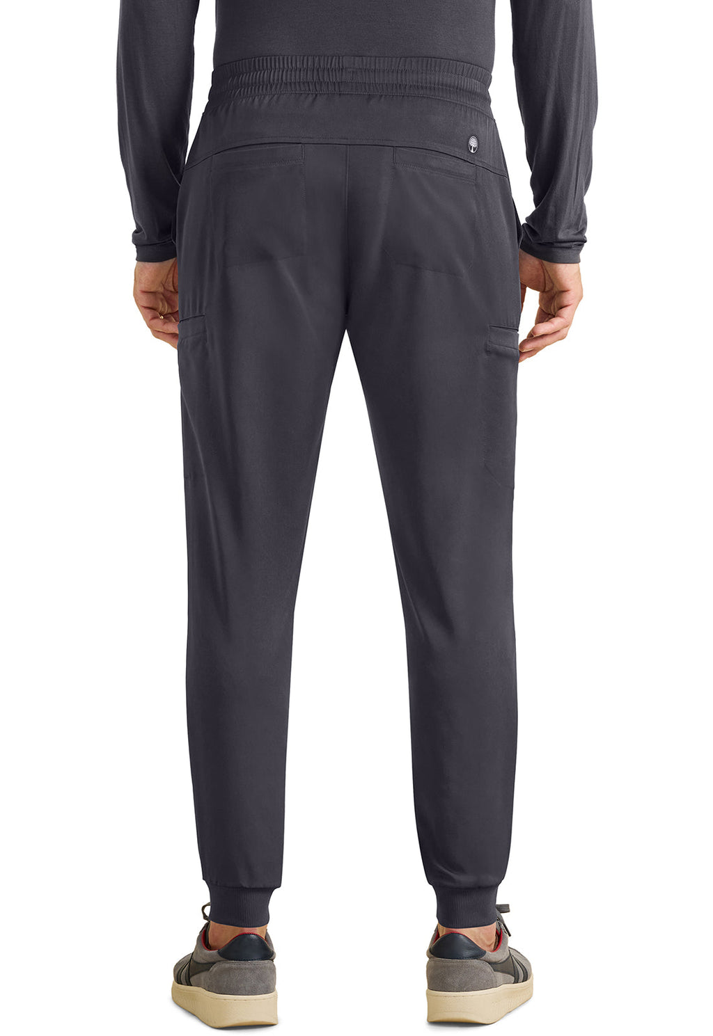 HH Works HH054 Men's Rafael Men's Mid Rise Zip Fly Scrub Joggers Pewter