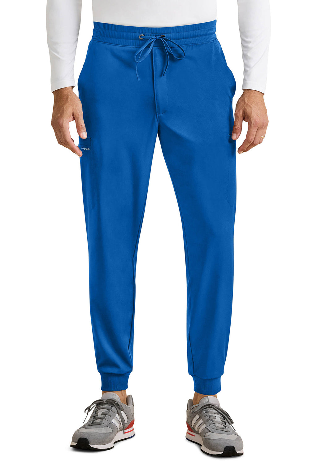HH Works HH054 Men's Rafael Men's Mid Rise Zip Fly Scrub Joggers Royal