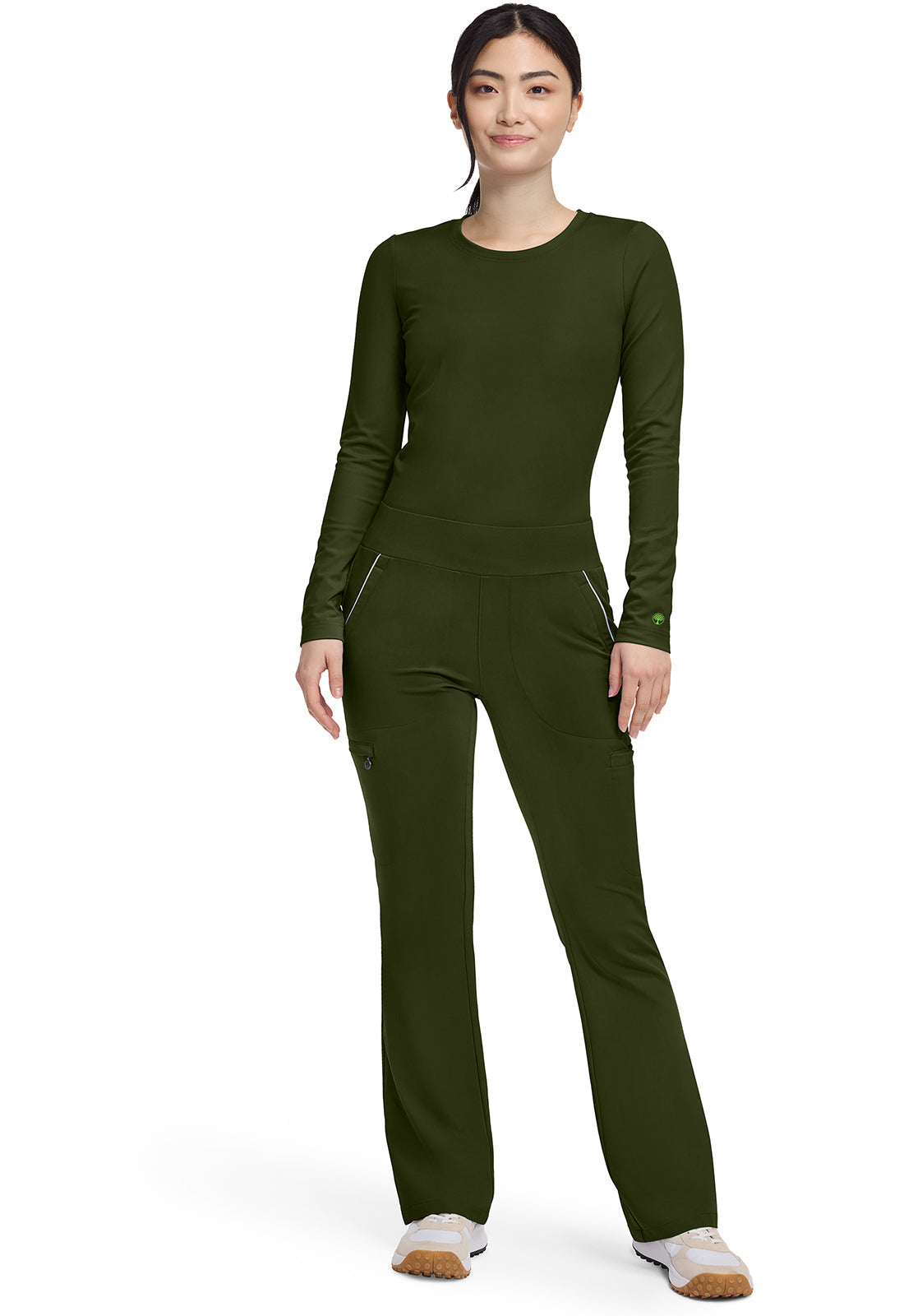 HH 360 HH102 Women's High Waist Scrub Pants Dark Pine