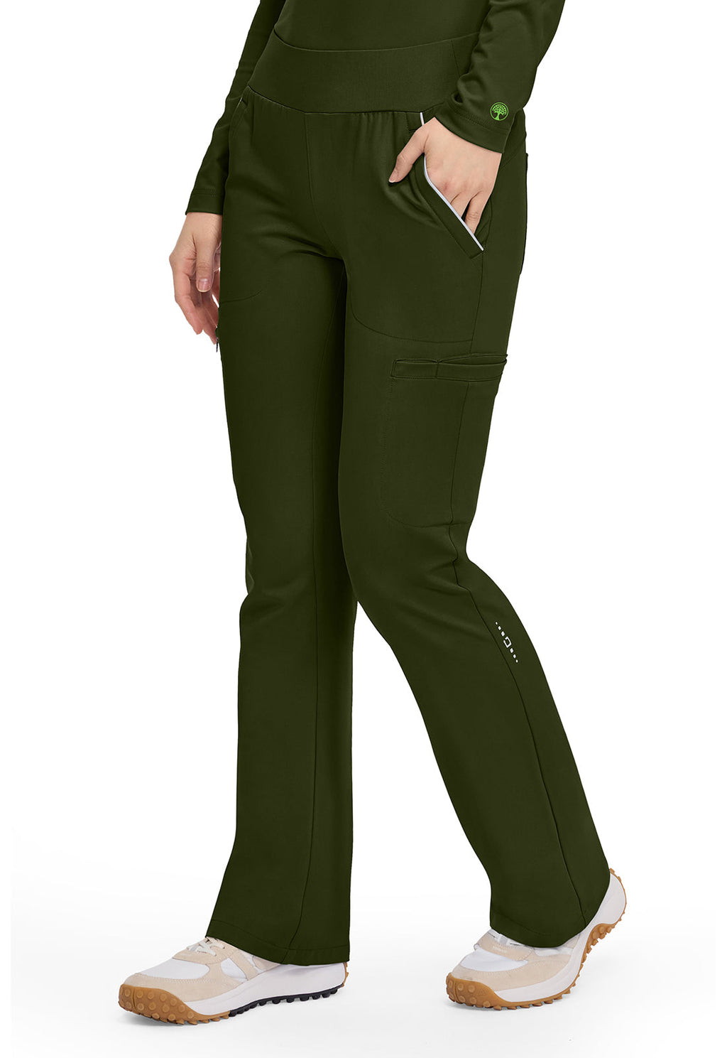 HH 360 HH102 Women's High Waist Scrub Pants Dark Pine