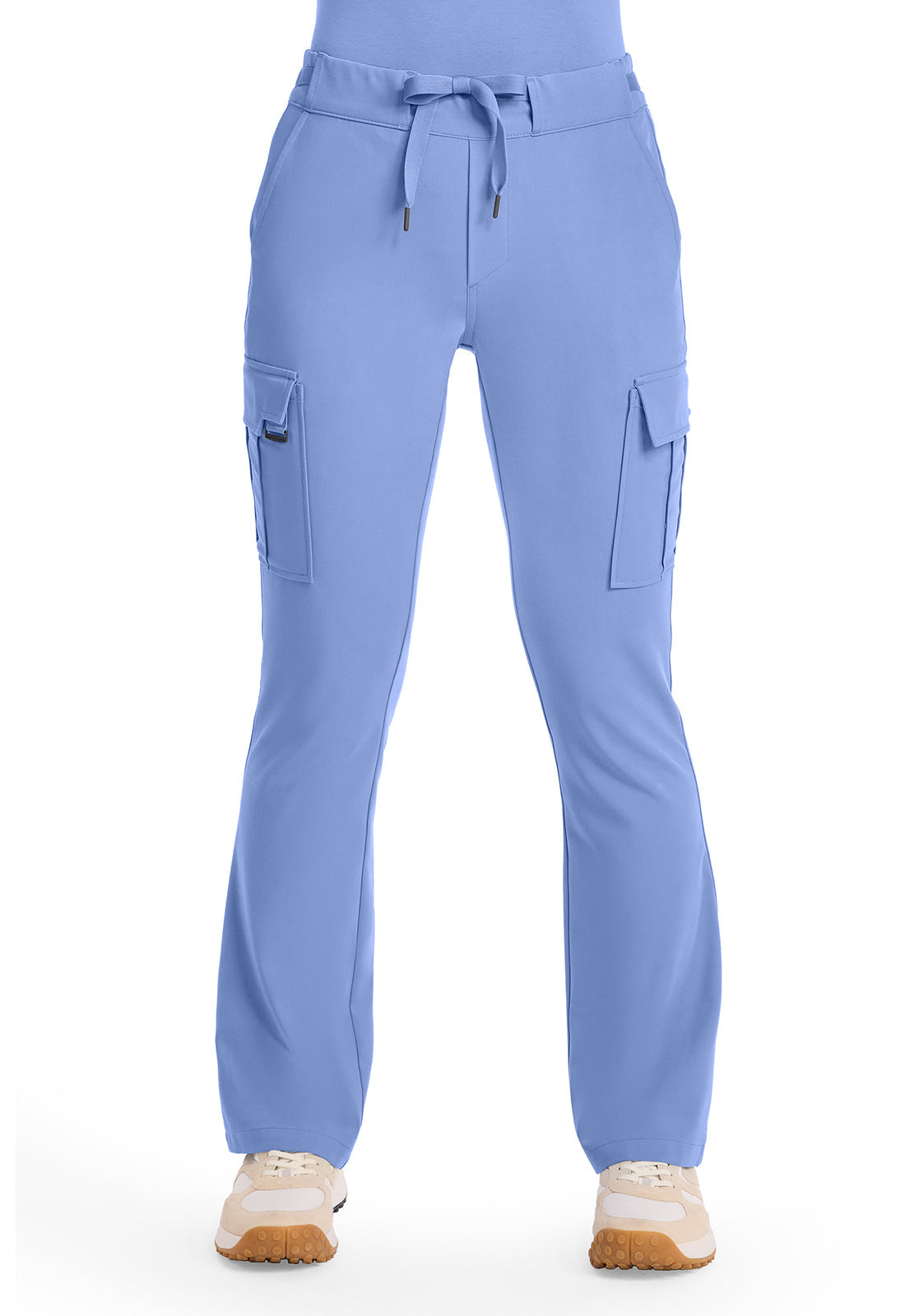 Quest HH150 Women's Mid Rise Drawstring Straight Leg Scrub Pants Ceil