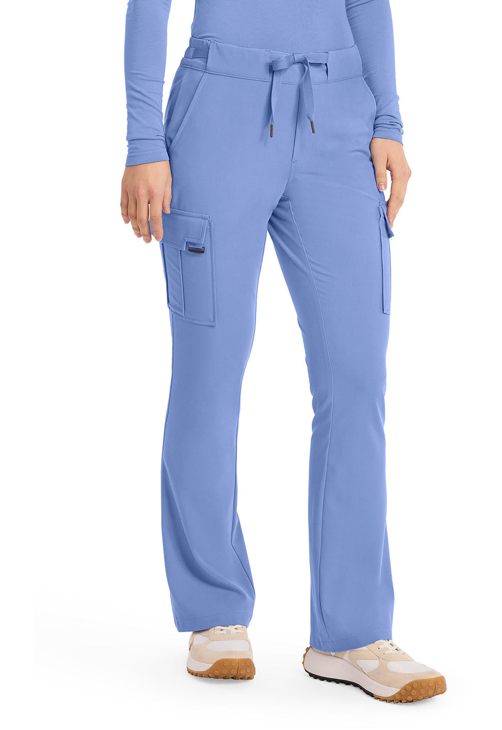 HH Quest HH150 Mid Rise Drawstring Straight Leg Pants Ceil