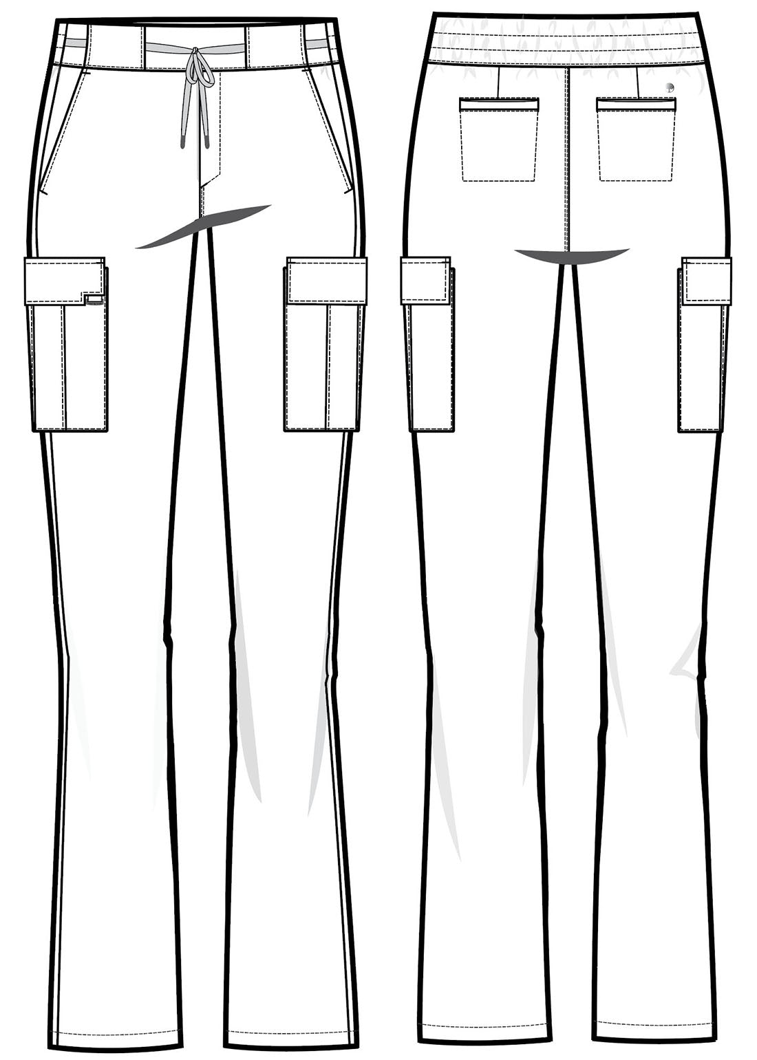 Quest HH150 Women's 6-Pocket Straight Leg Pants Elderberry