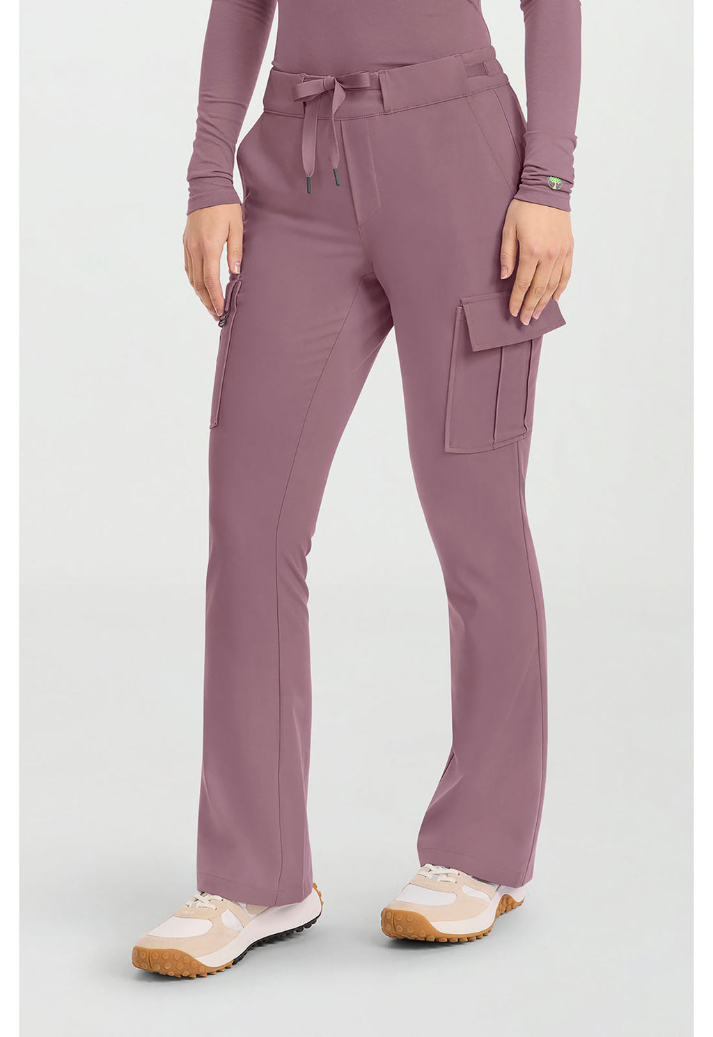 Quest HH150 Women's 6-Pocket Flare Leg Scrub Pants Elderberry