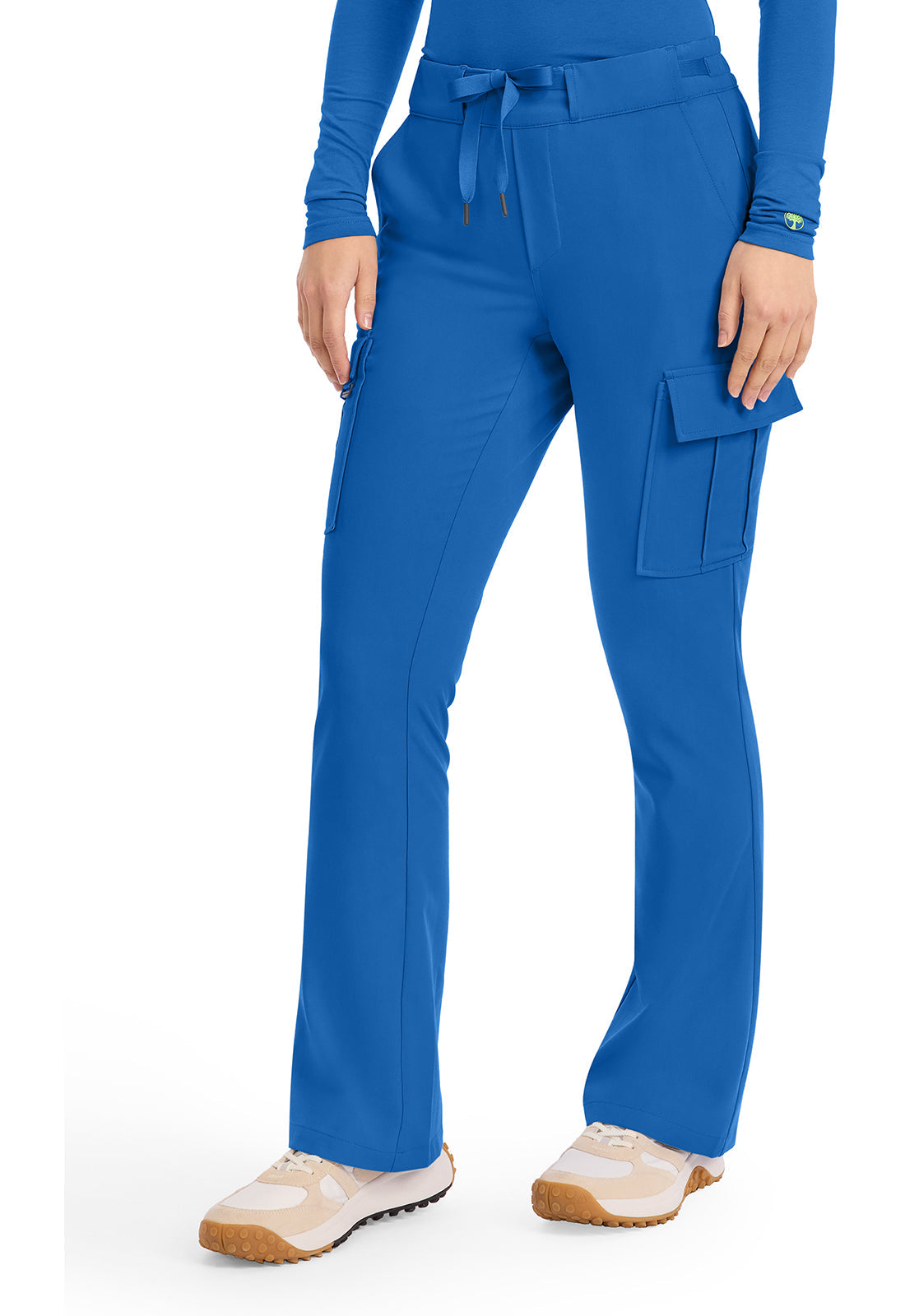 Quest HH150 Women's Mid Rise Drawstring Straight Leg Scrub Pants Royal
