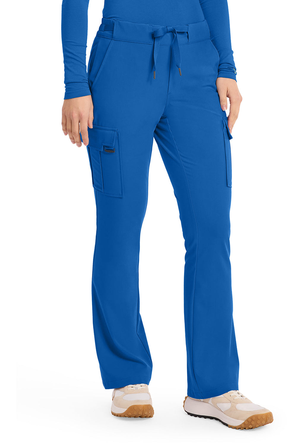 Quest HH150 Women's Mid Rise Drawstring Straight Leg Scrub Pants Royal