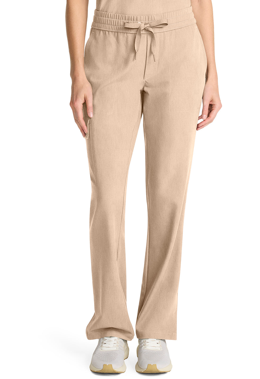 Quest HH153 Women's Mid Rise Drawstring Straight Leg Desert Taupe