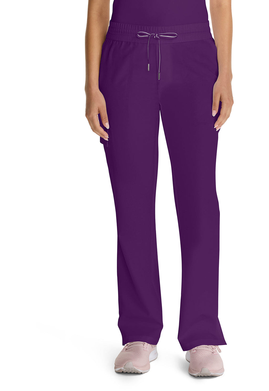 HH Quest HH153 Mid Rise Drawstring Straight Leg Eggplant