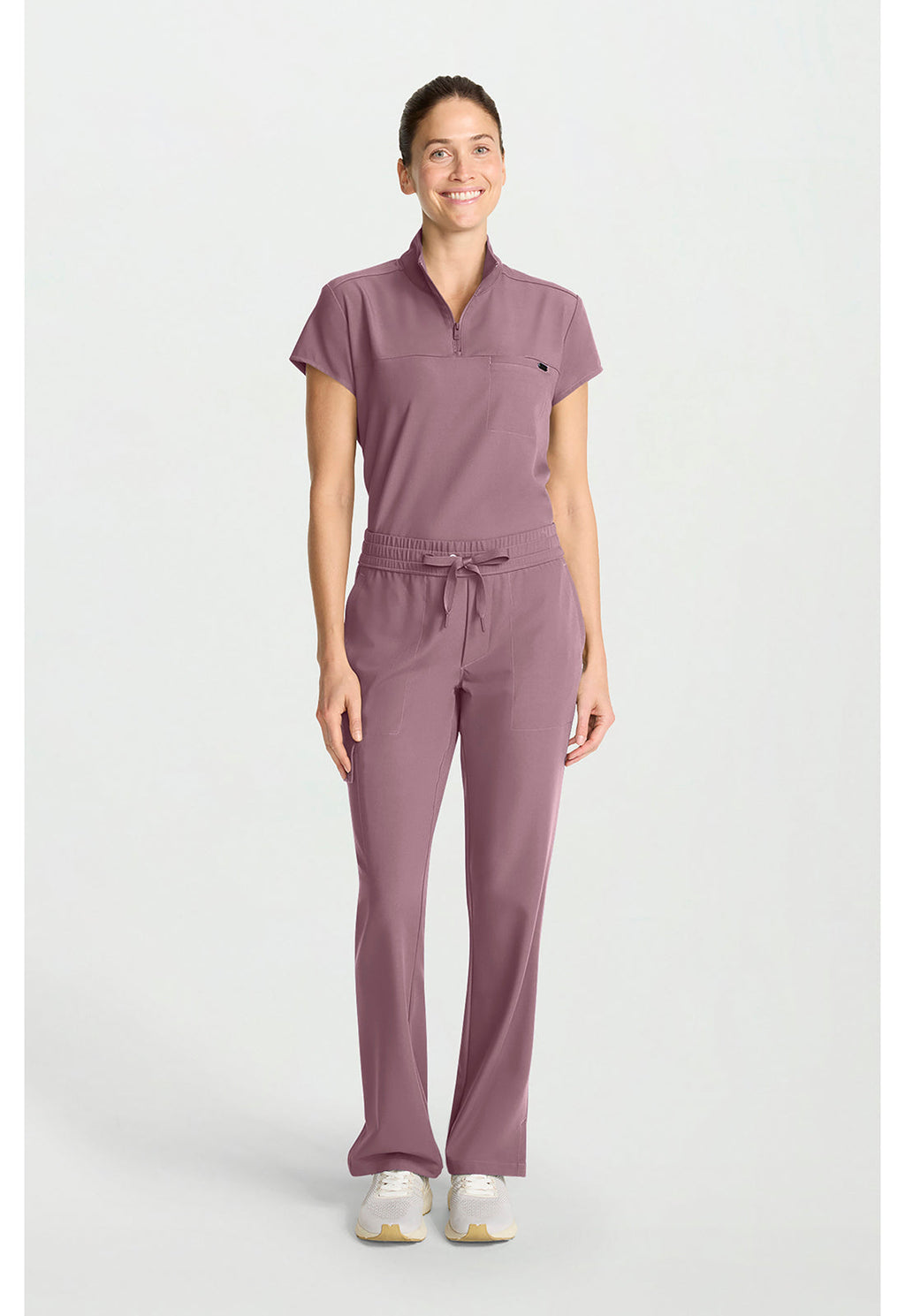 Quest HH153 Women's Mid Rise Drawstring Straight Leg Elderberry