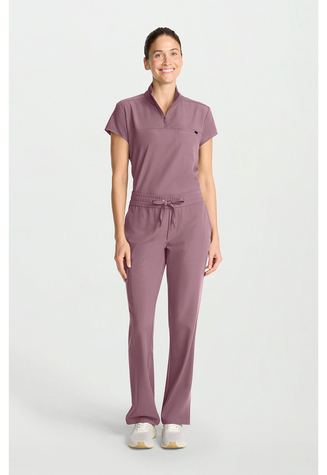 Quest HH153 Women's Mid Rise Drawstring Straight Leg Elderberry