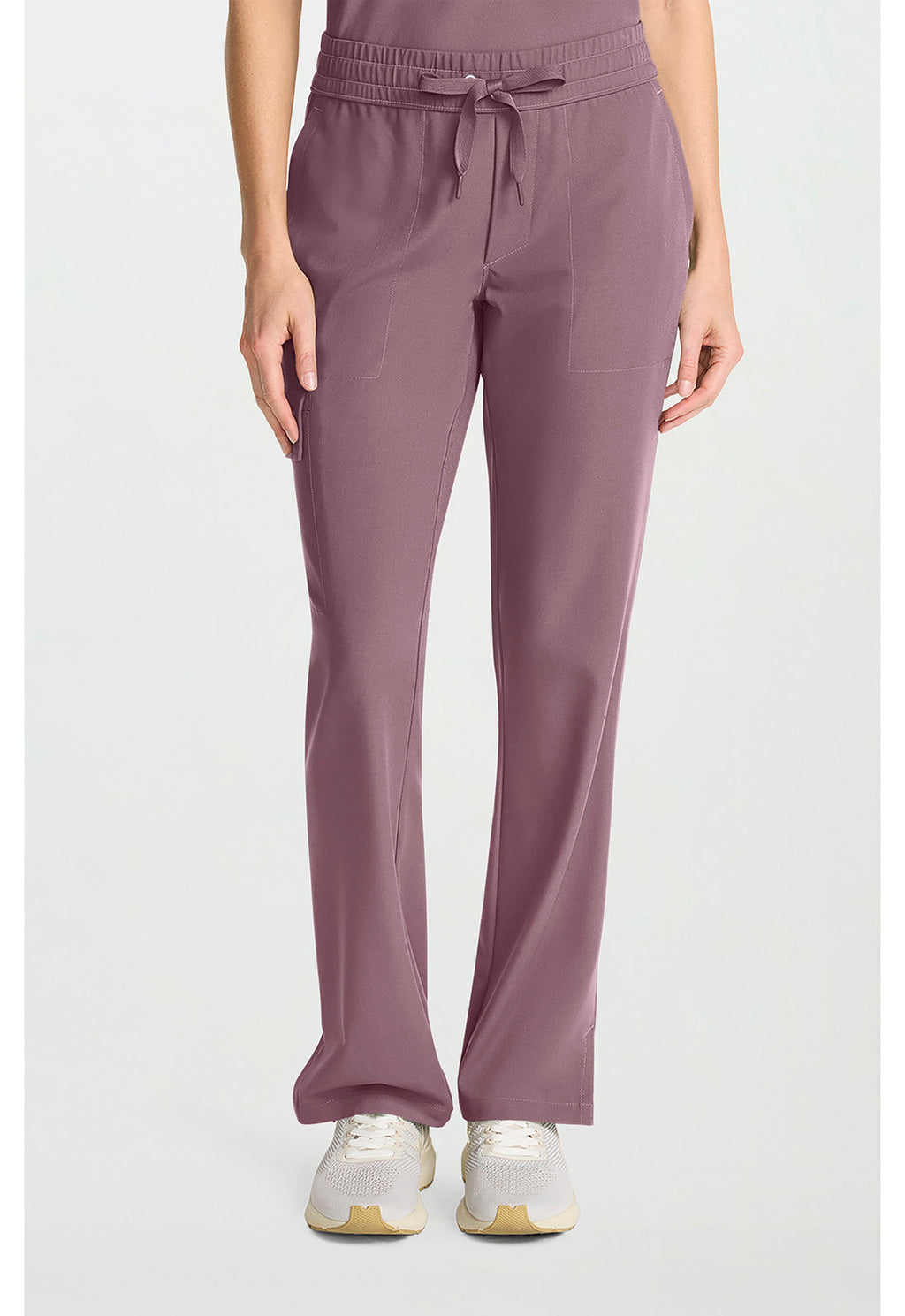 Quest HH153 Women's Mid Rise Drawstring Straight Leg Elderberry