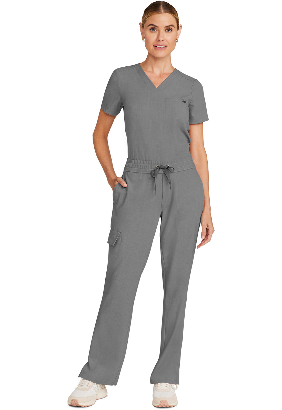 HH Quest HH153 Mid Rise Drawstring Straight Leg Heather Ash Image
