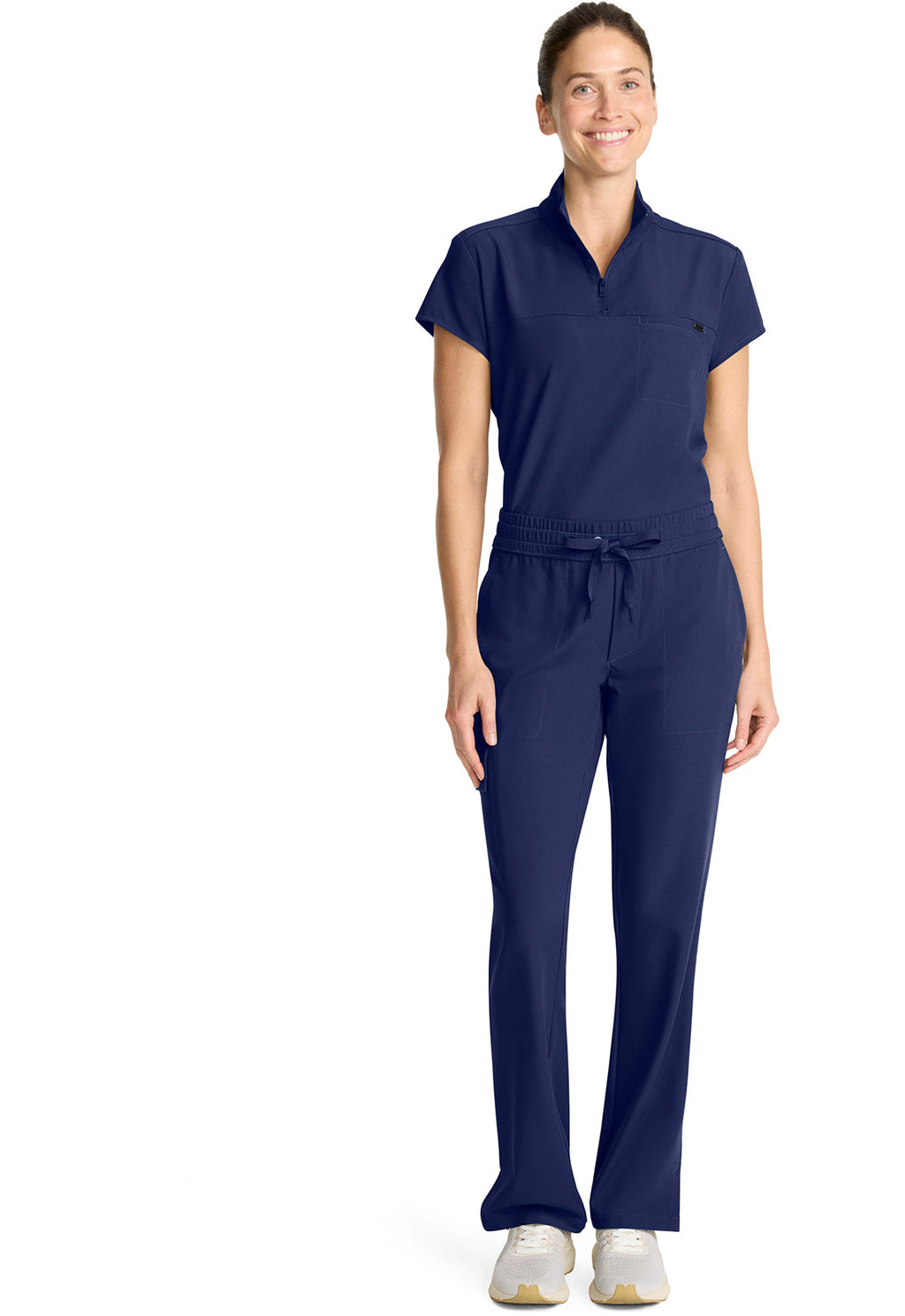 Quest HH153 Women's Mid Rise Drawstring Straight Leg Navy