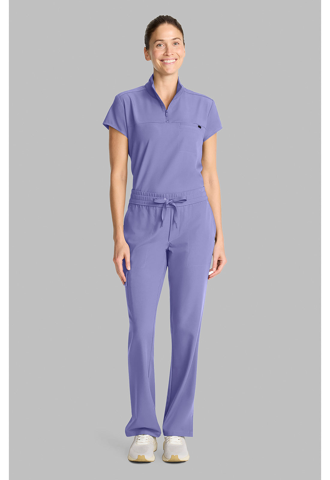 Quest HH153 Women's Mid Rise Drawstring Straight Leg Persian Violet