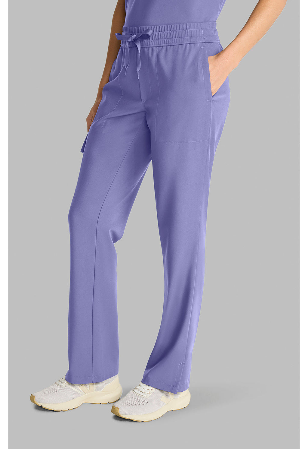 Quest HH153 Women's Mid Rise Drawstring Straight Leg Persian Violet