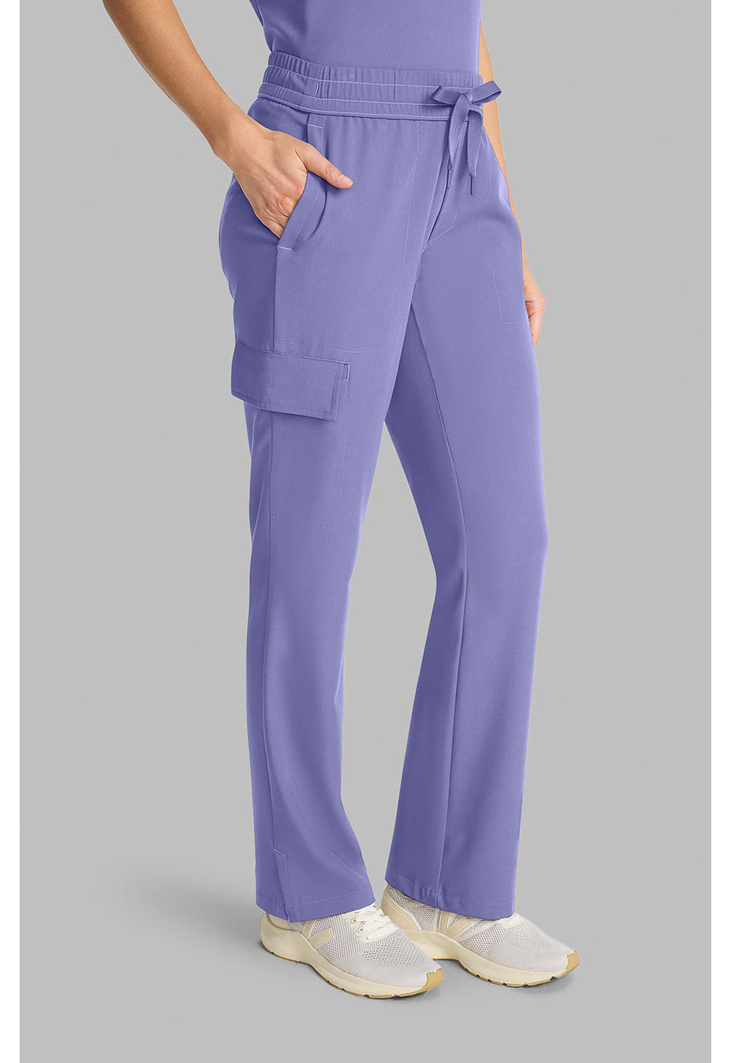 Quest HH153 Women's Mid Rise Drawstring Straight Leg Persian Violet