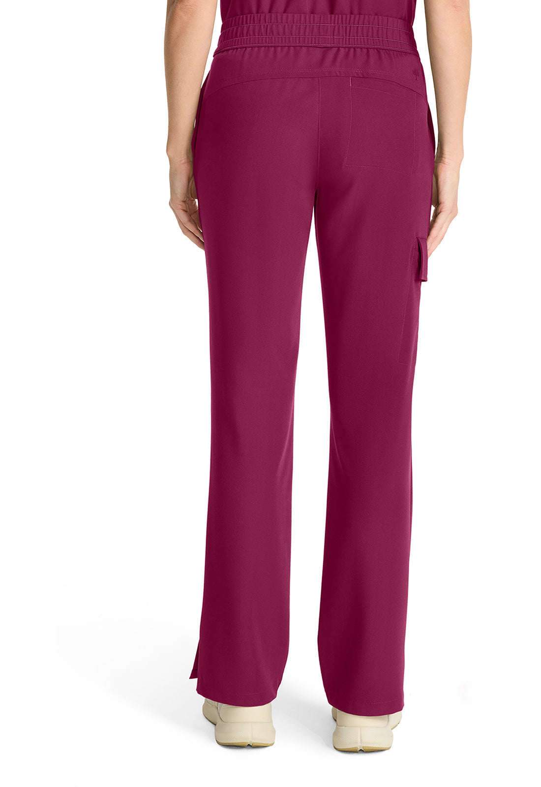 Quest HH153 Women's Mid Rise Drawstring Straight Leg Wine