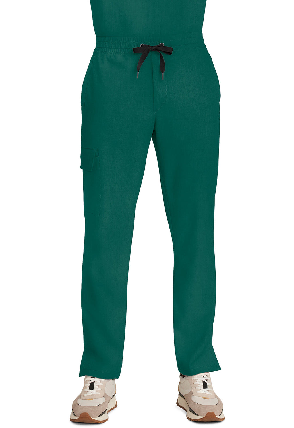 Quest HH154 Men's Zip Fly Drawstring Scrub Pants Hunter