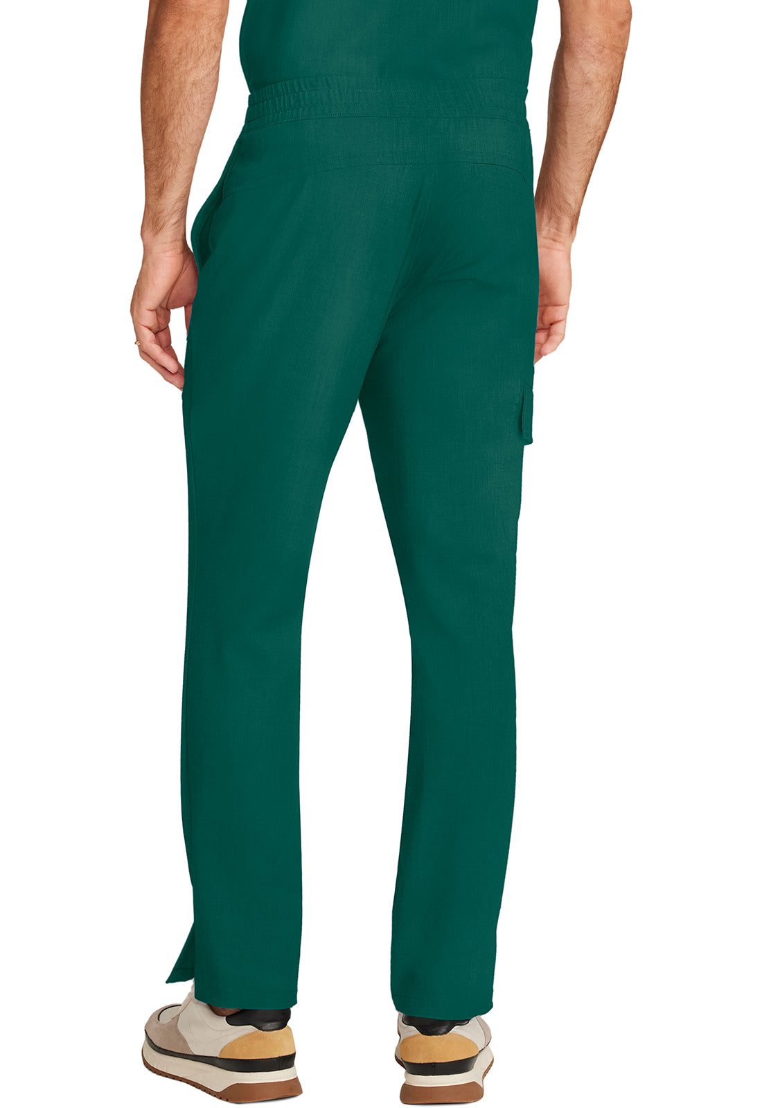 Quest HH154 Men's Zip Fly Drawstring Scrub Pants Hunter