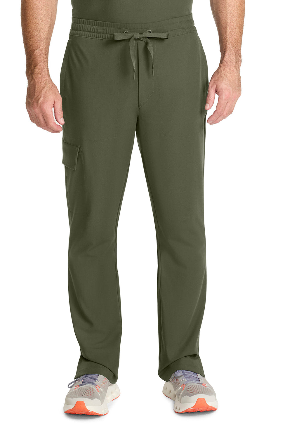 Quest HH154 Men's Zip Fly Drawstring Scrub Pants Olive