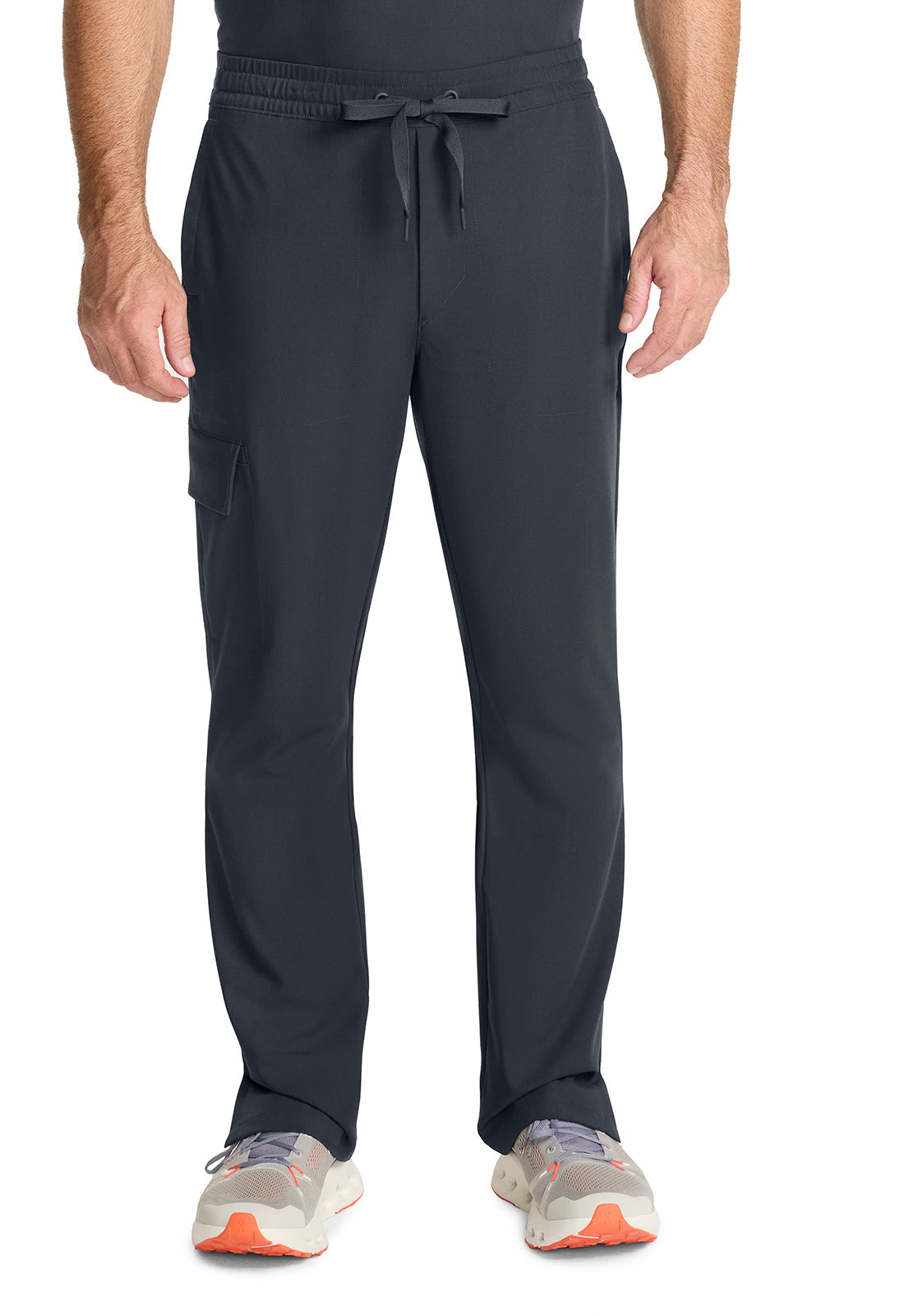 Quest HH154 Men's Zip Fly Drawstring Scrub Pants Pewter
