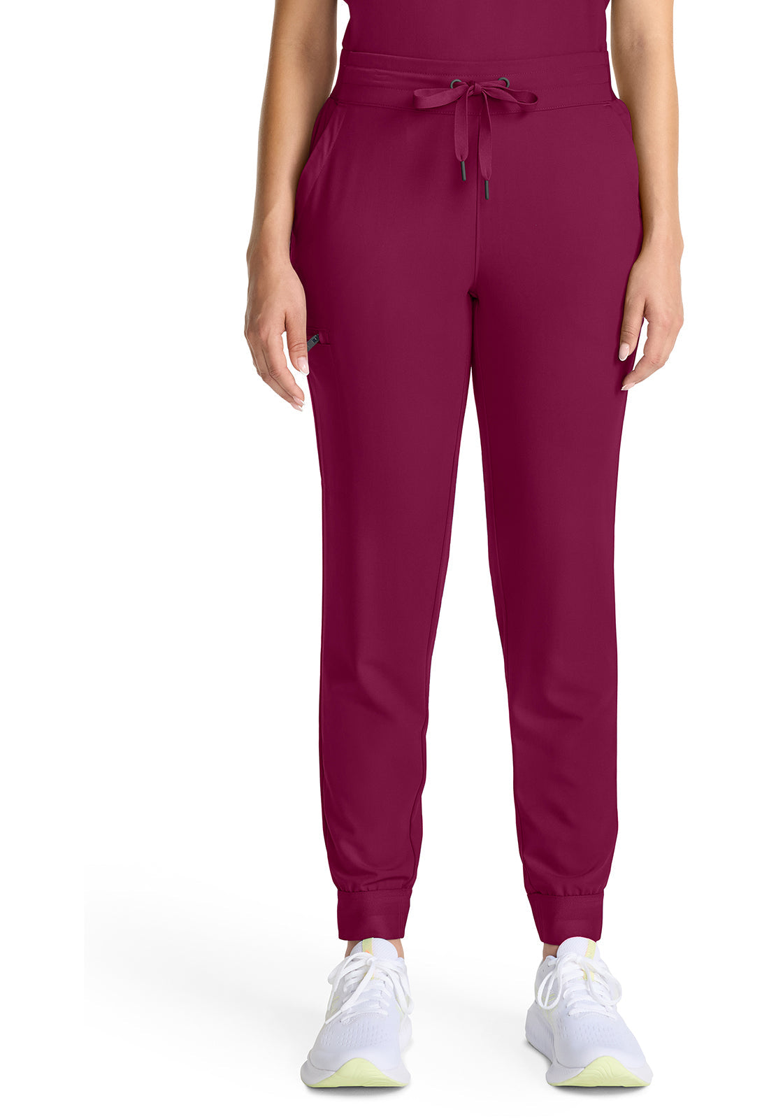 Quest HH155 Women's Mid Rise Scrub Joggers Wine