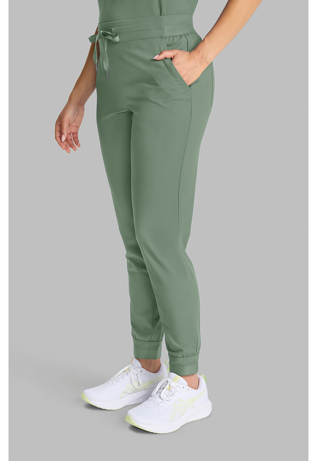 Quest HH155 Women's Mid Rise Scrub Joggers Acadia Green