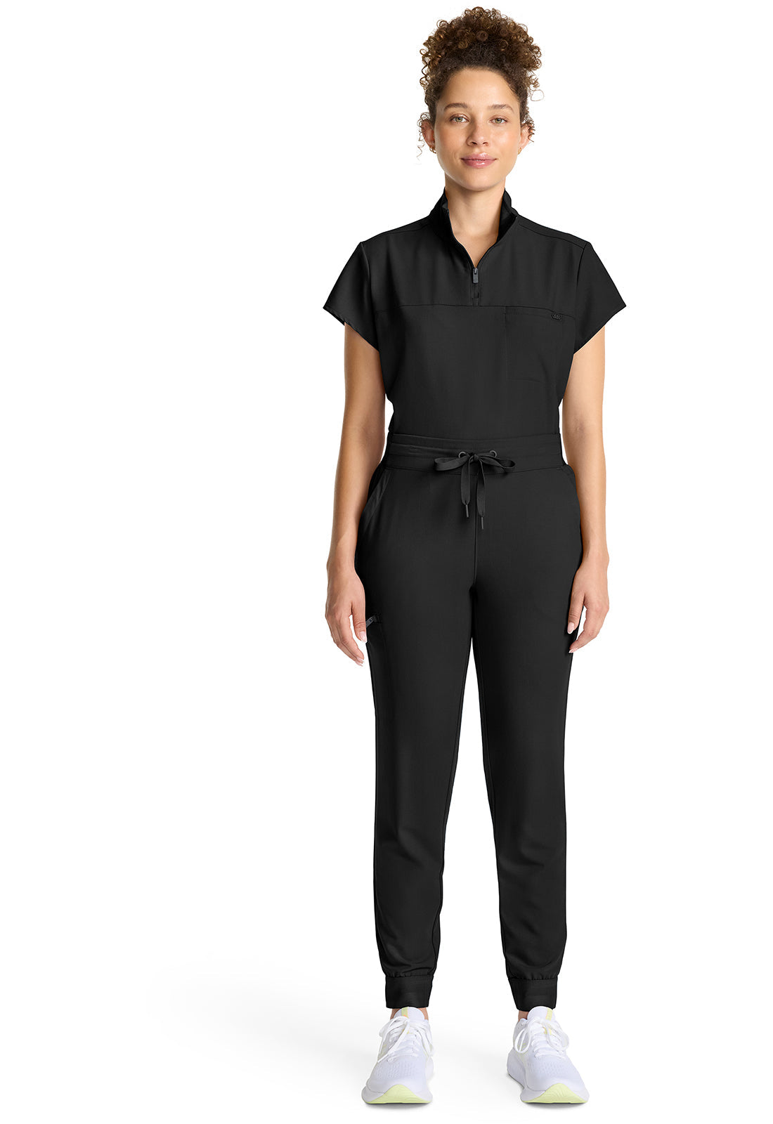 Quest HH155 Women's Mid Rise Scrub Joggers Black