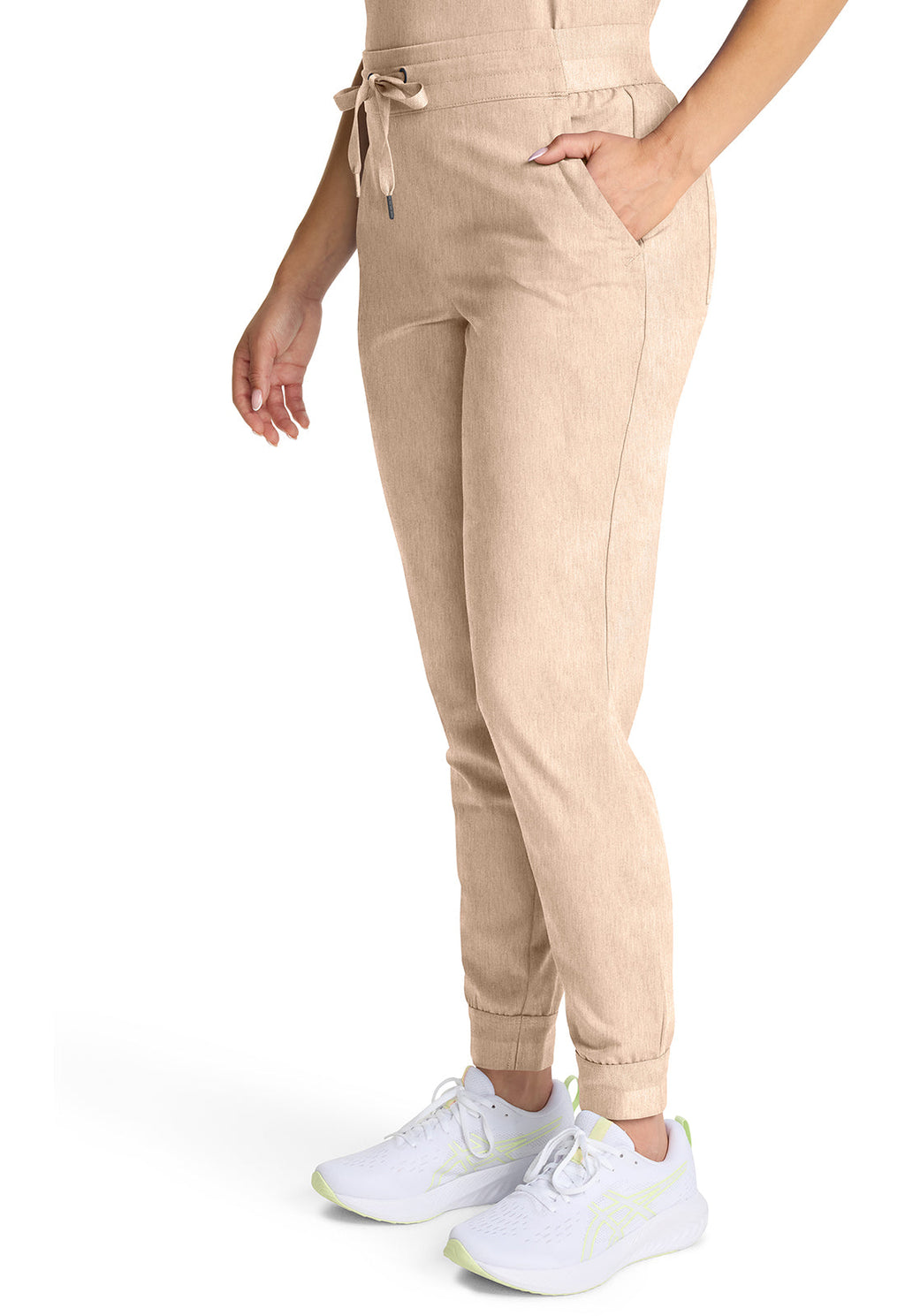 Quest HH155 Women's Mid Rise Scrub Joggers Desert Taupe