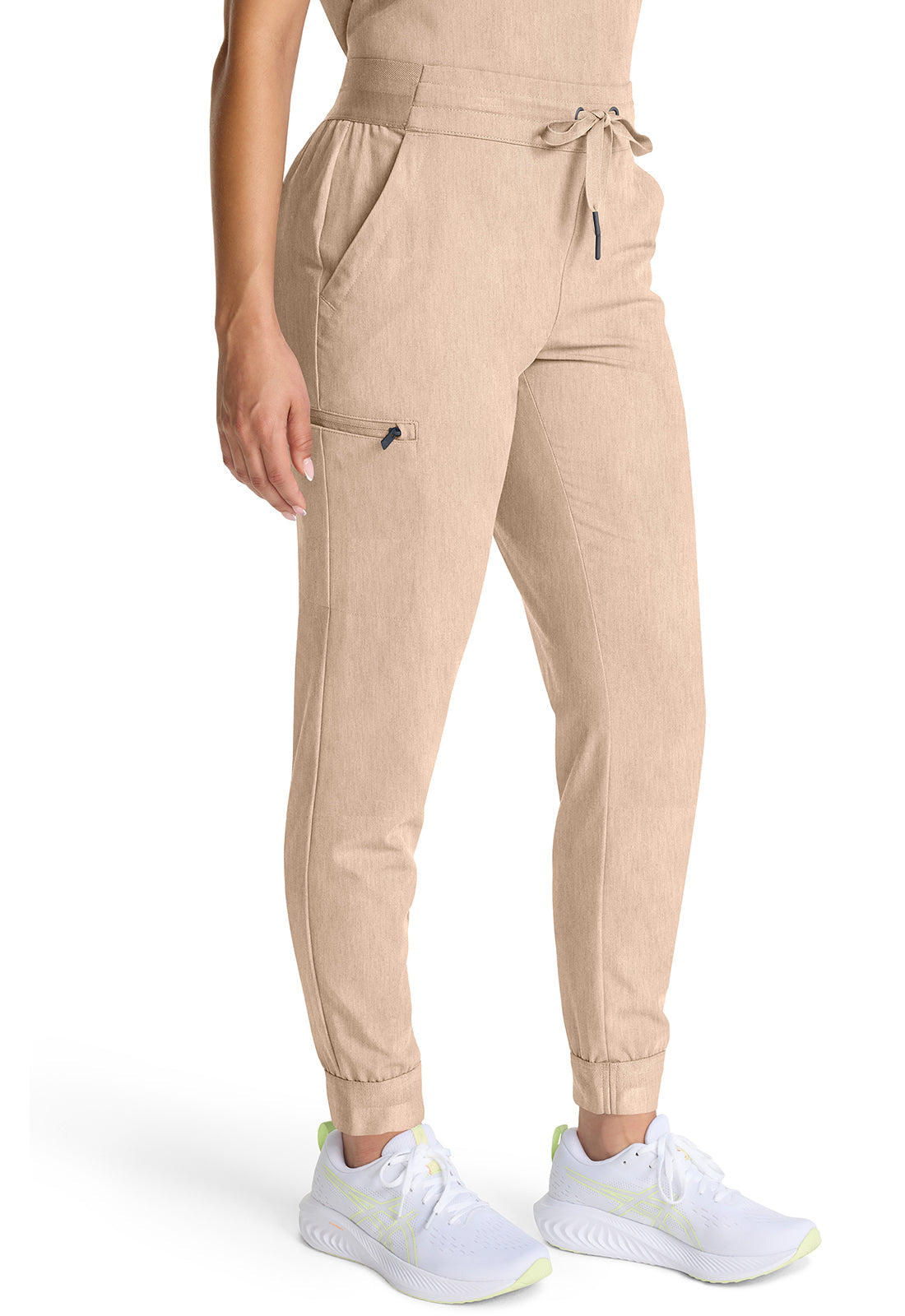 Quest HH155 Women's Mid Rise Scrub Joggers Desert Taupe