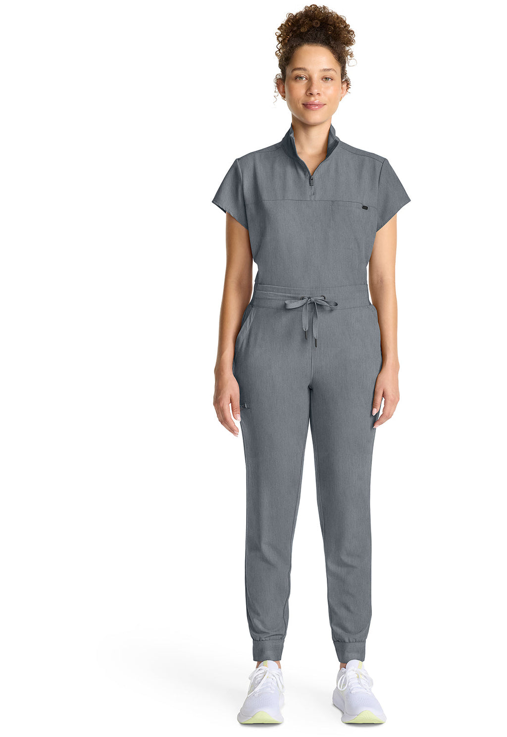Quest HH155 Women's Mid Rise Scrub Joggers Heather Ash