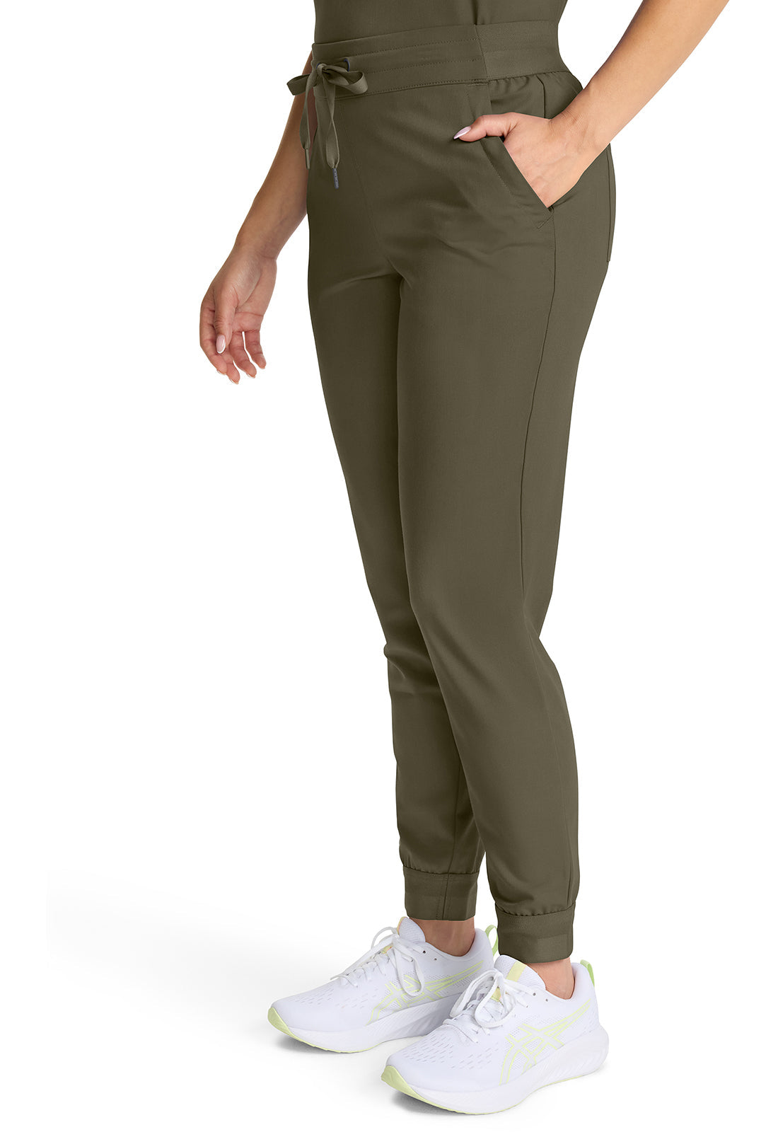 Quest HH155 Women's Mid Rise Scrub Joggers Olive