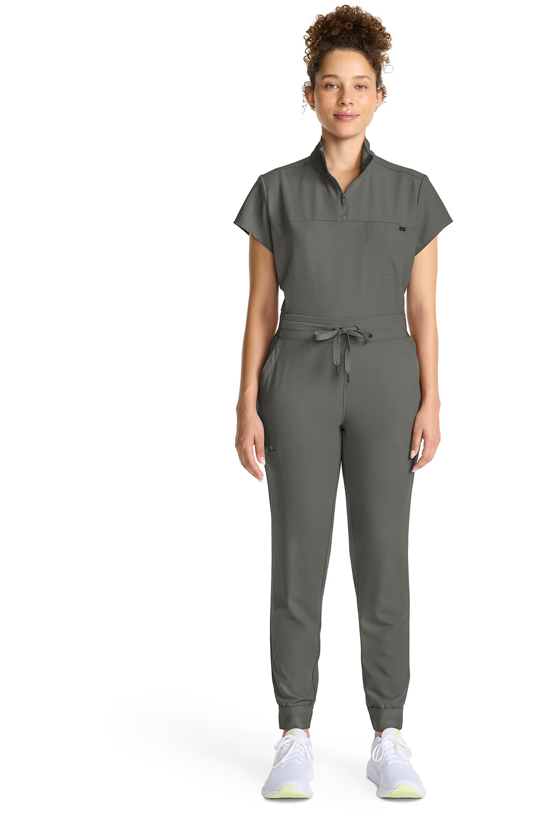Quest HH155 Women's Mid Rise Scrub Joggers Pewter