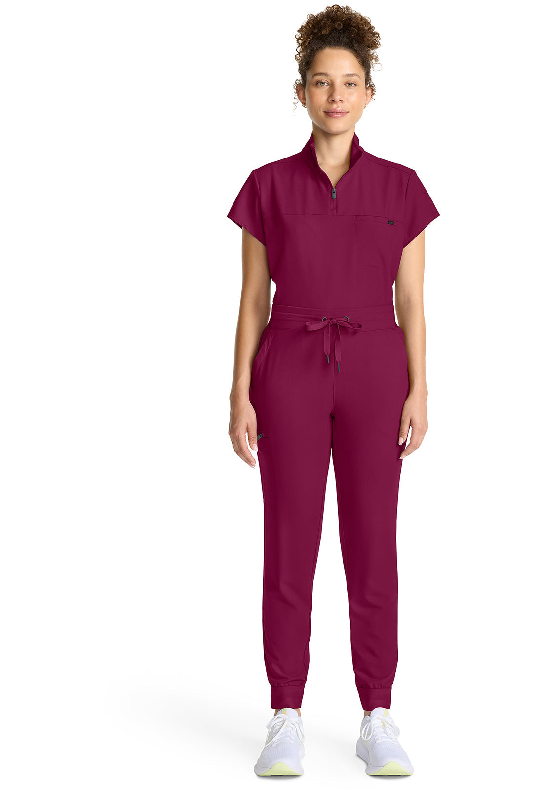Quest HH155 Women's Mid Rise Scrub Joggers Wine