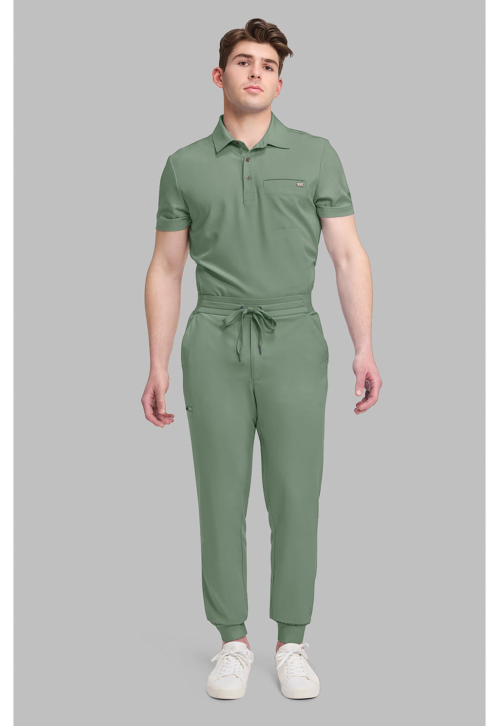 Quest HH157 Men's 5-Pocket Jogger Scrub Pants Acadia Green