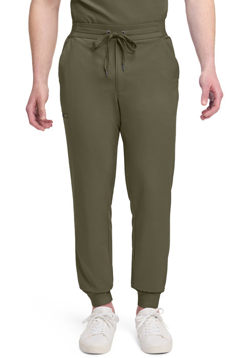 Quest HH157 Men's 5-Pocket Jogger Scrub Pants Olive