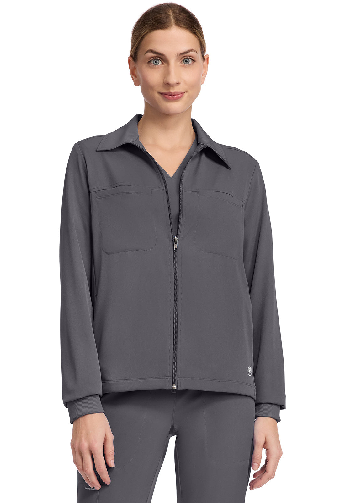 HH Works HH321 Women's 7-Pocket Zip-Front Jacket Pewter