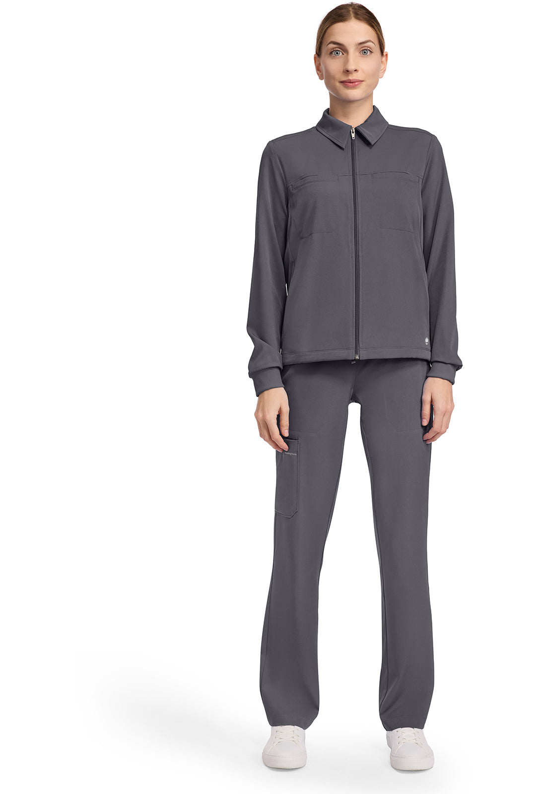 HH Works HH321 Women's 7-Pocket Zip-Front Jacket Pewter