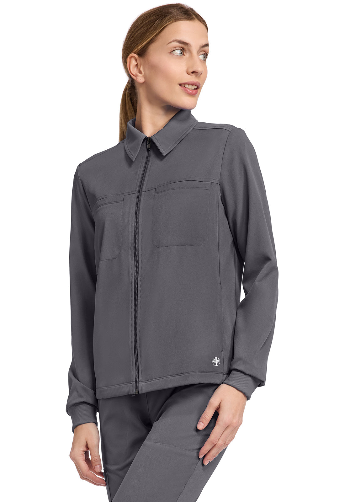 HH Works HH321 Women's 7-Pocket Zip-Front Jacket Pewter