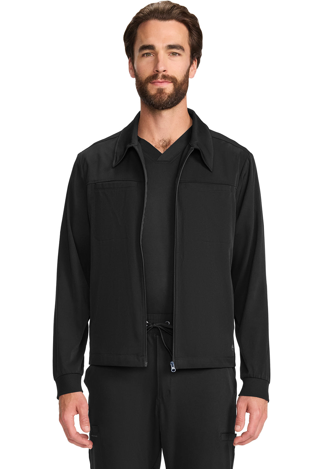 HH Works Men's Zip Front Jacket Black