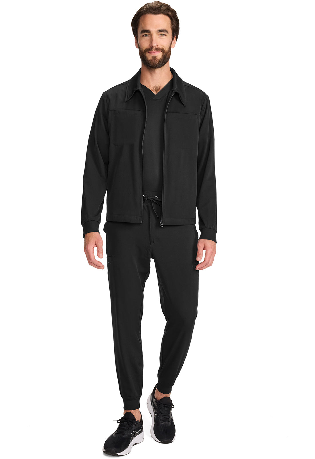 HH Works Men's Zip Front Jacket Black