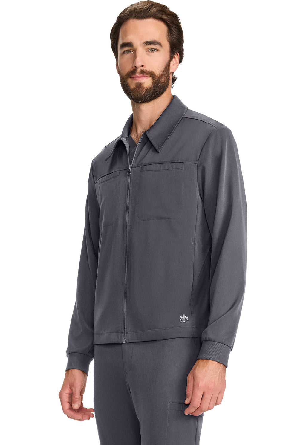 HH Works Men's Zip Front Jacket Pewter