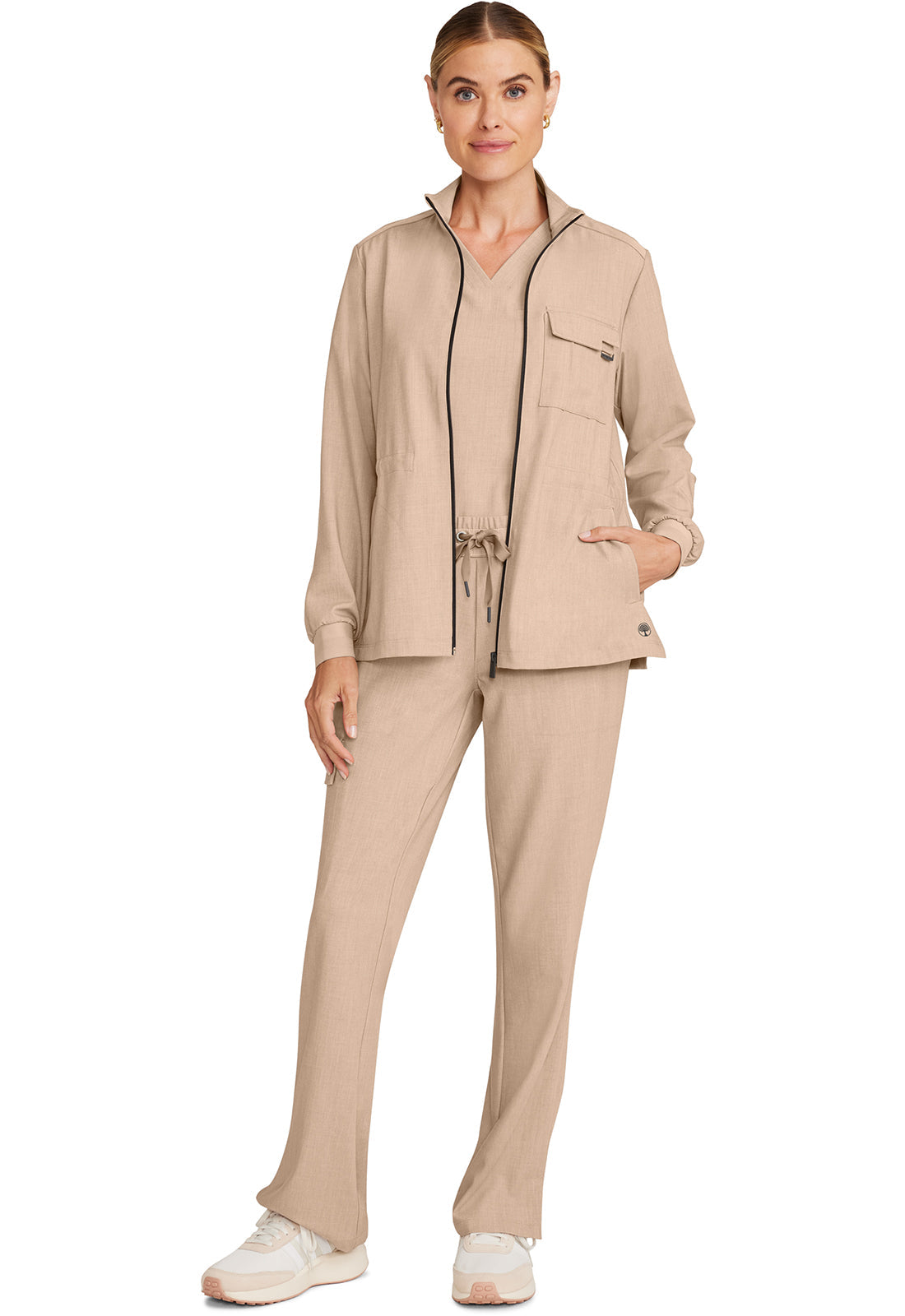 Quest HH360 Women's Zip Front Utility Jacket Desert Taupe