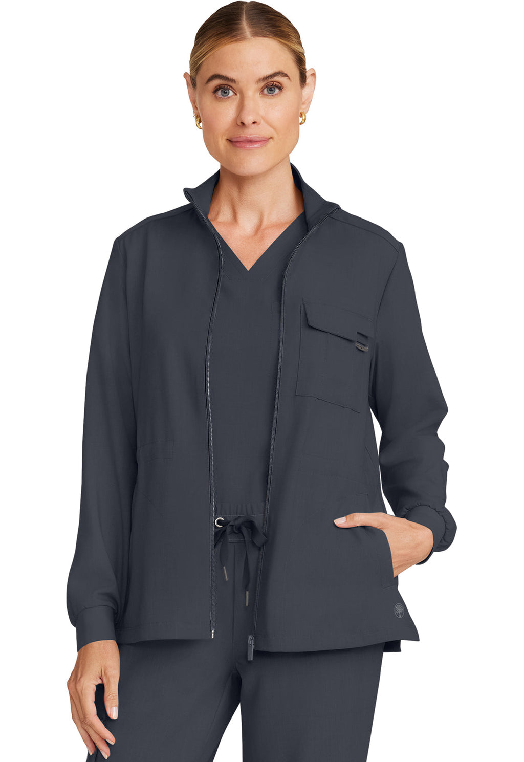 Quest HH360 Women's Zip Front Utility Jacket Pewter
