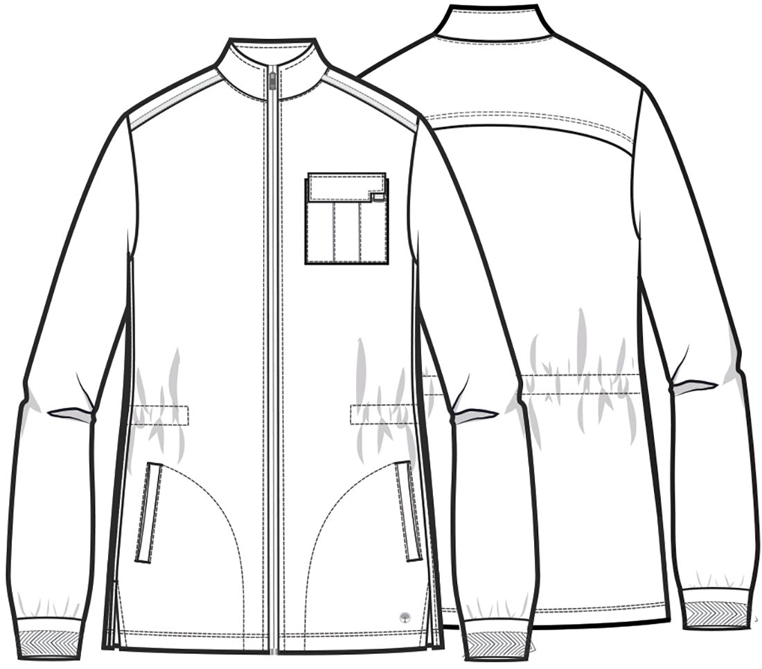 Quest HH361 Men's Zip Front Utility Jacket Pewter
